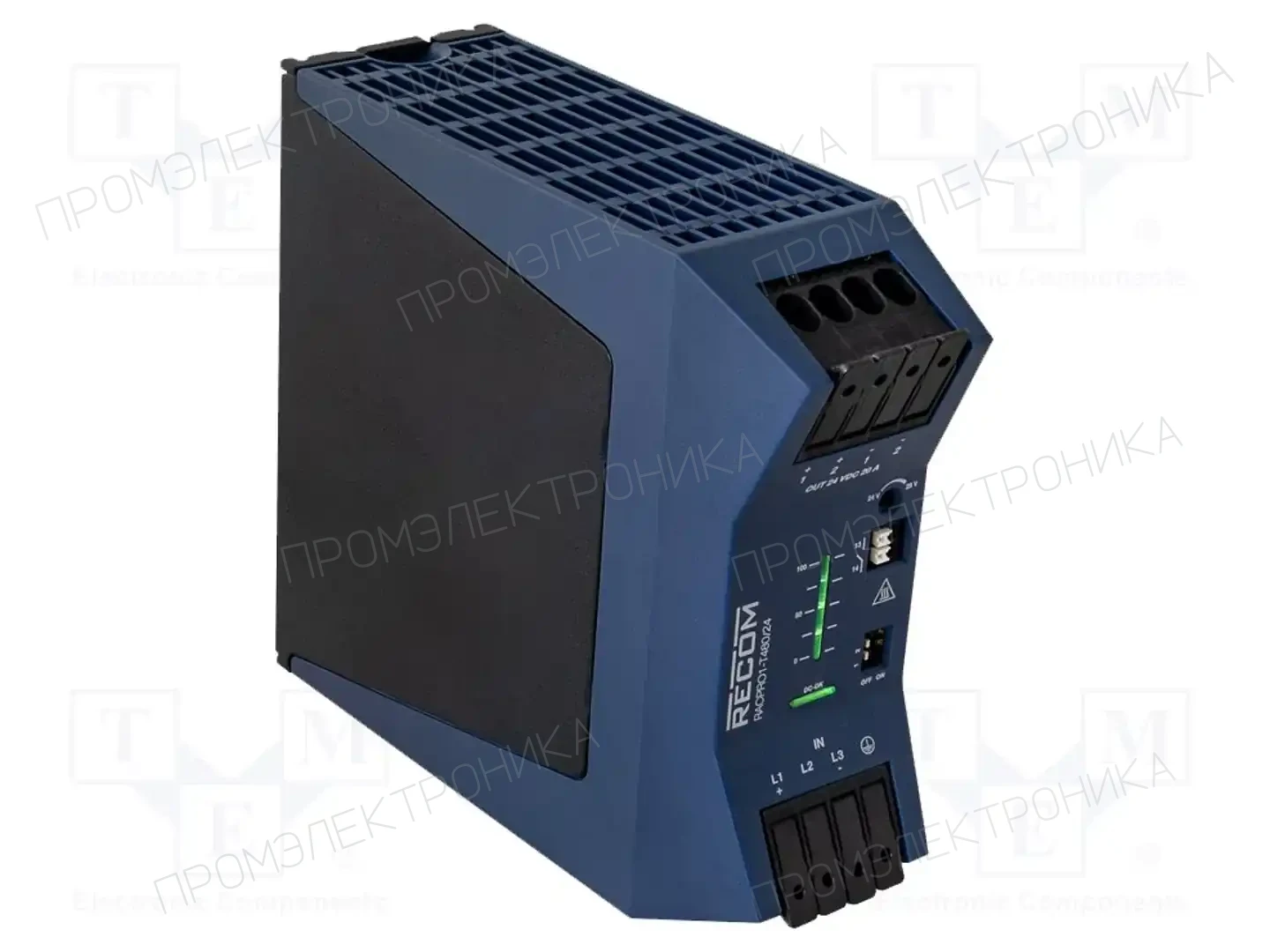 RECOM RACPRO1-T480/24 — Блоки питания на DIN-рейку