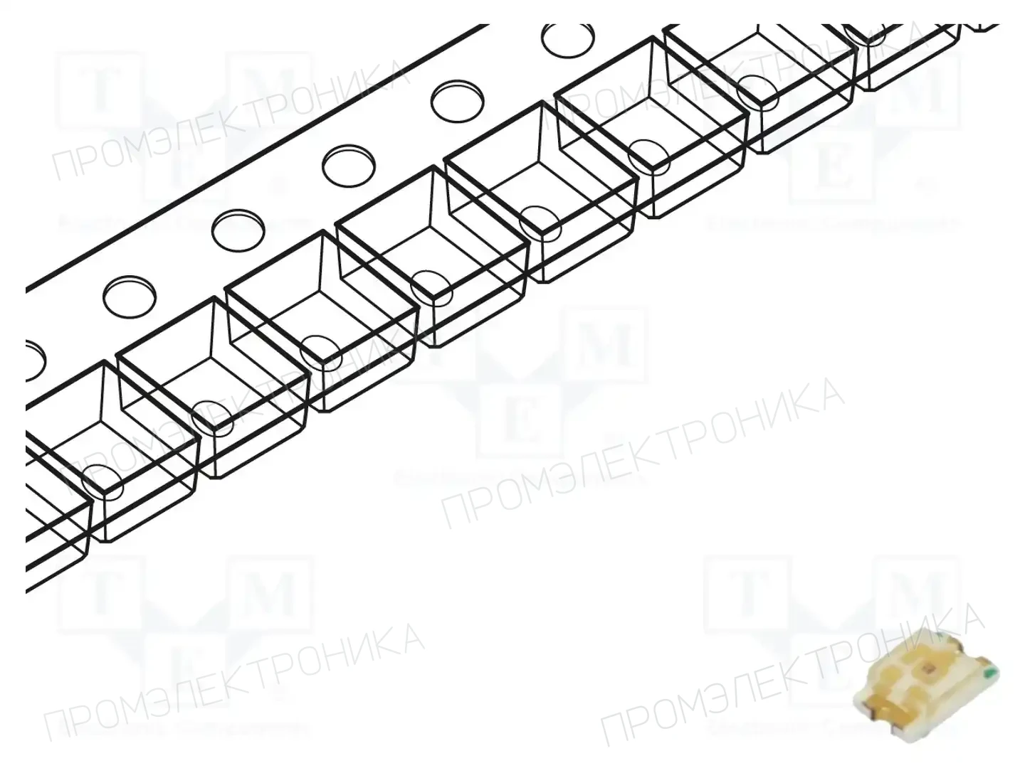 DIALIGHT 598-8120-107F — Светодиоды SMD цветные