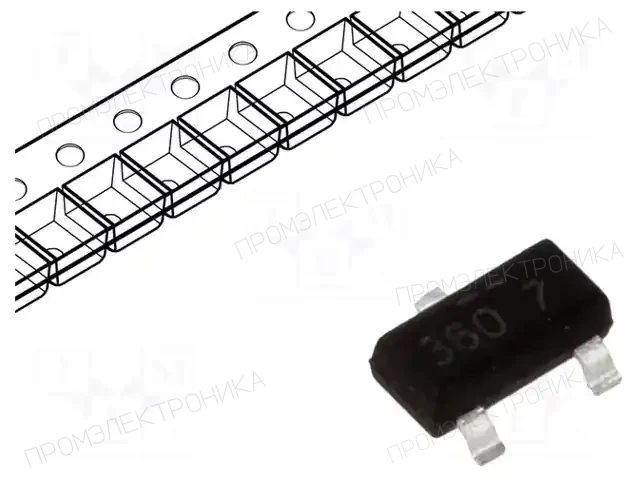 onsemi FDN360P — Транзисторы с каналом P SMD