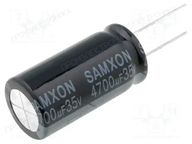 SAMXON KM 4700U/35V — Конденсаторы электролитические THT