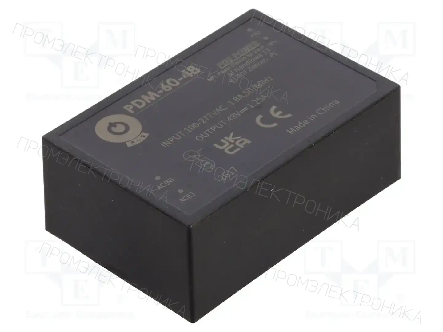 POS PDM-60-48 — Преобразователи AC/DC для PCB