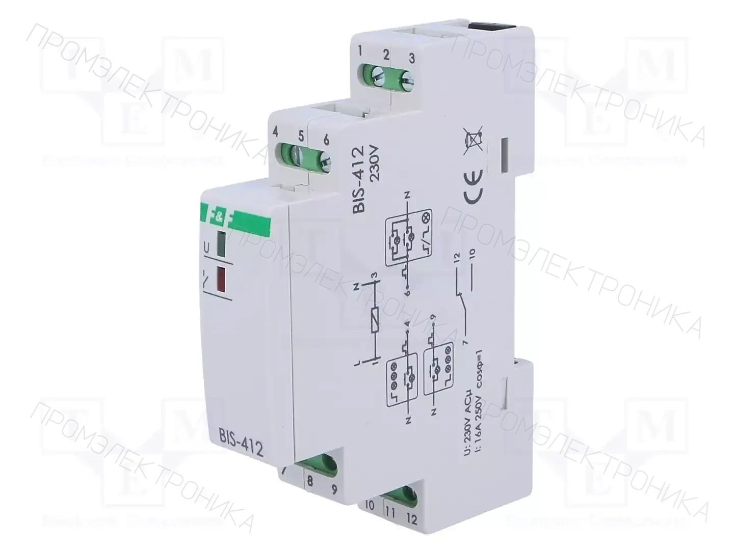 F&F BIS-412 230V — Монтажные реле