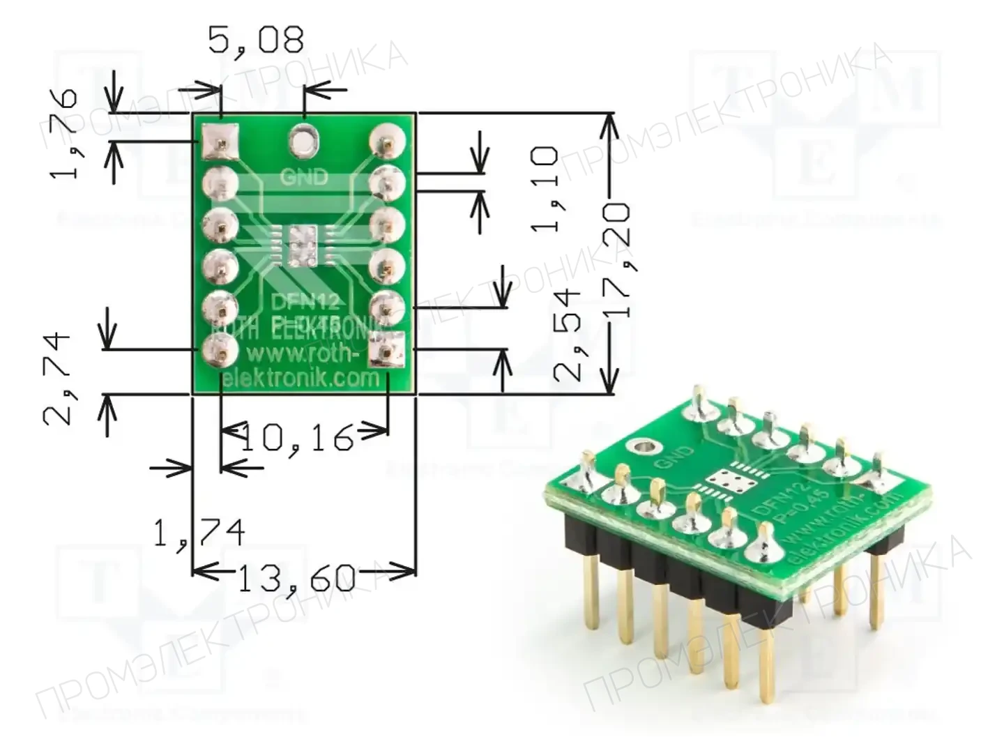 ROTH ELEKTRONIK GMBH RE969-08PIN — Платы универсальные