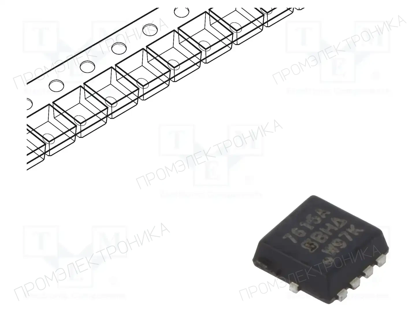 VISHAY SI7615ADN-T1-GE3 — Транзисторы с каналом P SMD