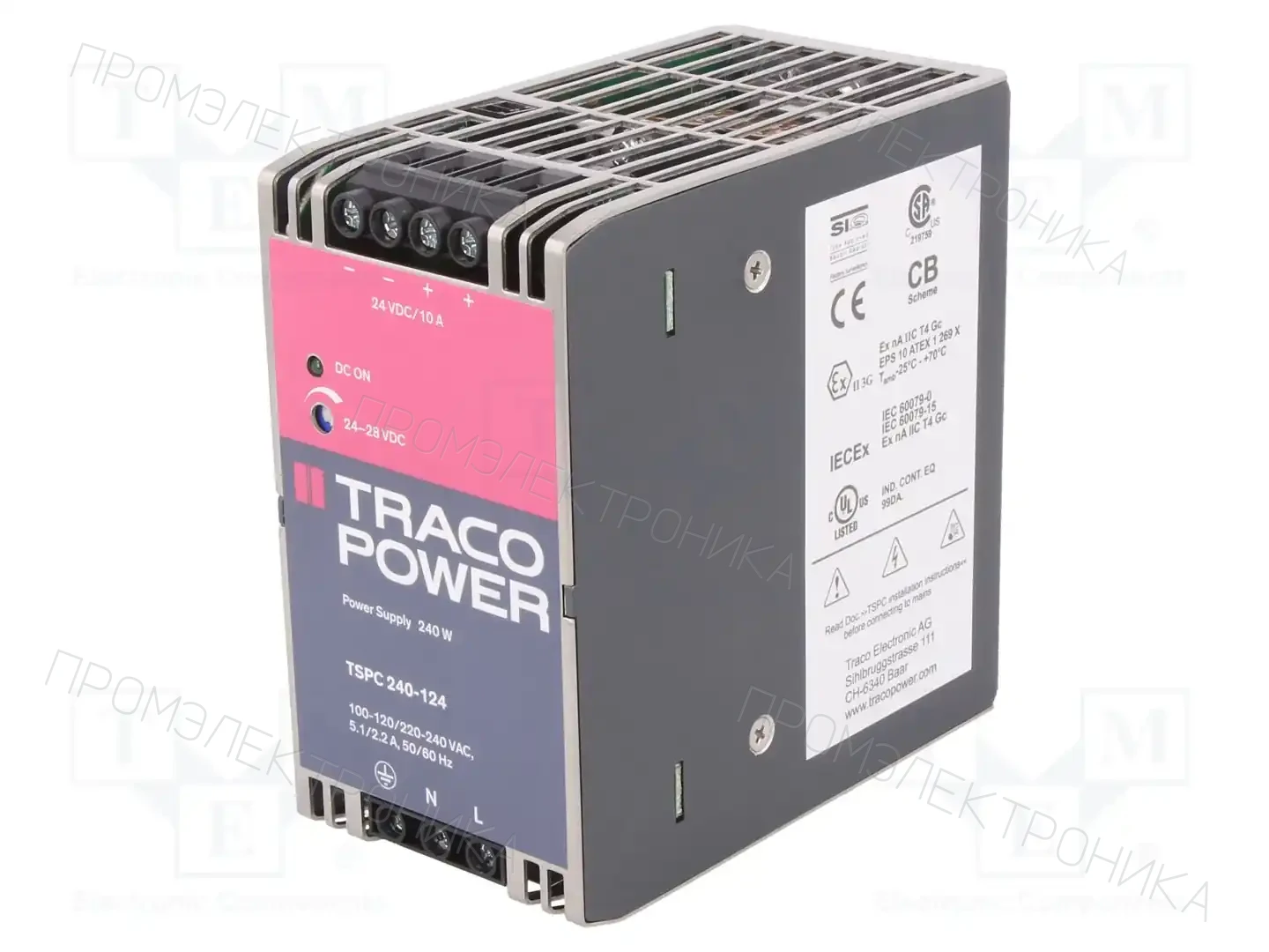 TRACO POWER TSPC 240-124 — Блоки питания на DIN-рейку