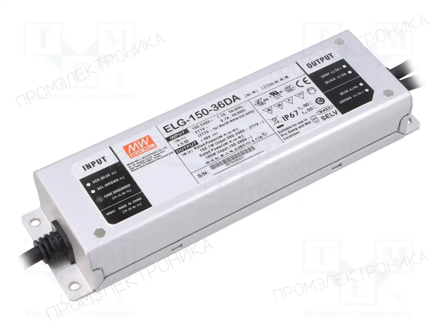 MEAN WELL ELG-150-36DA — Блоки питания для LED