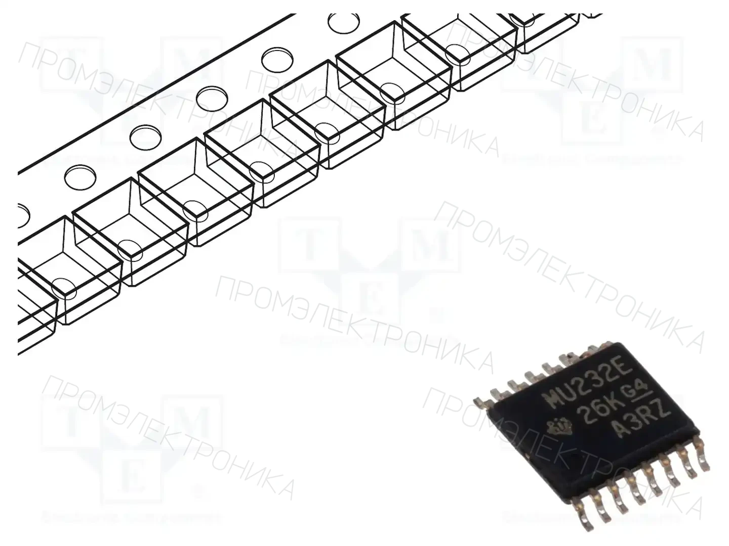 Texas Instruments SN65C3232EPWR — Микросхемы - RS232 / RS422 / RS485