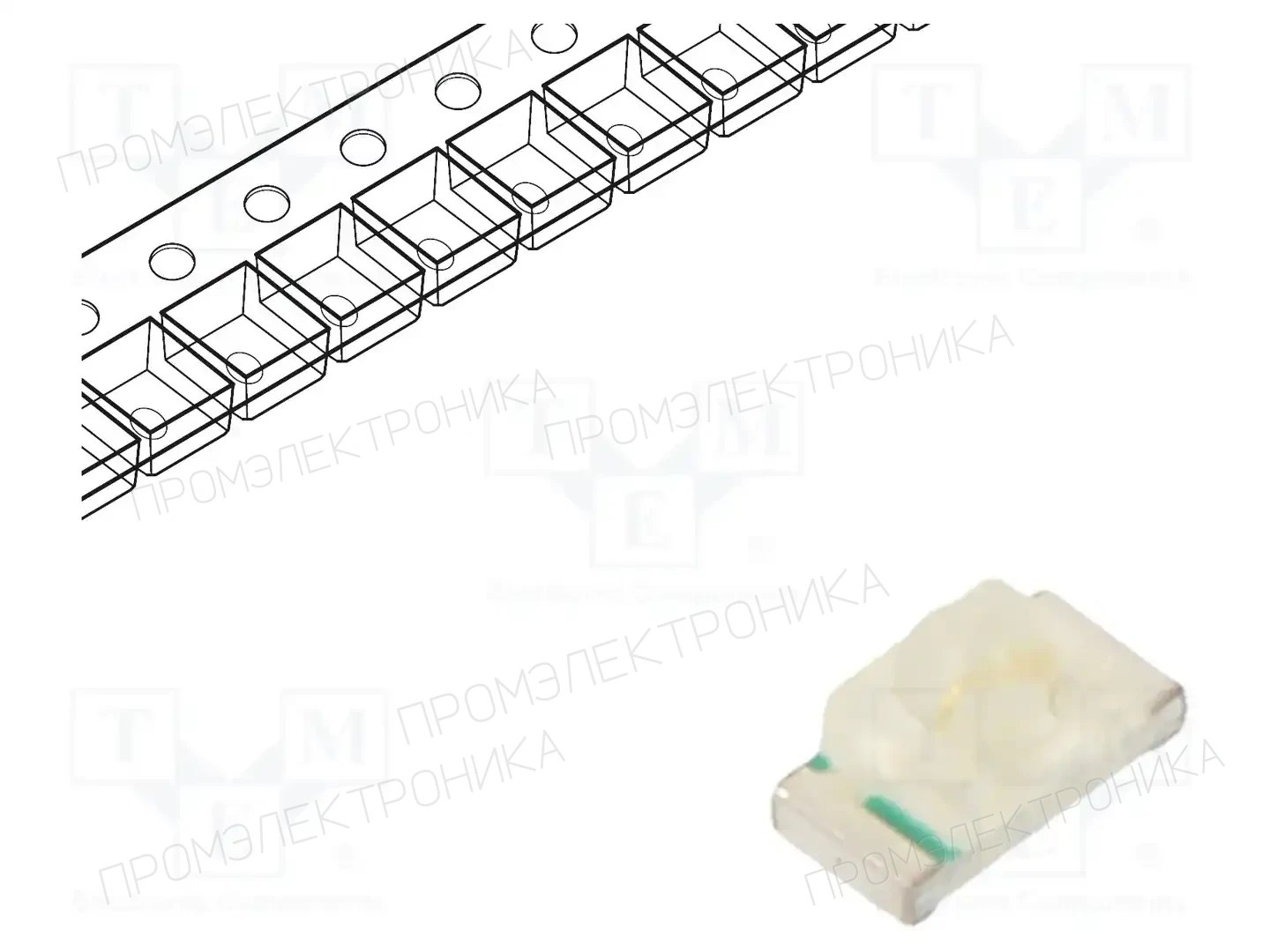 LUCKYLIGHT SR190PGC-G5-1BJ — Светодиоды SMD цветные