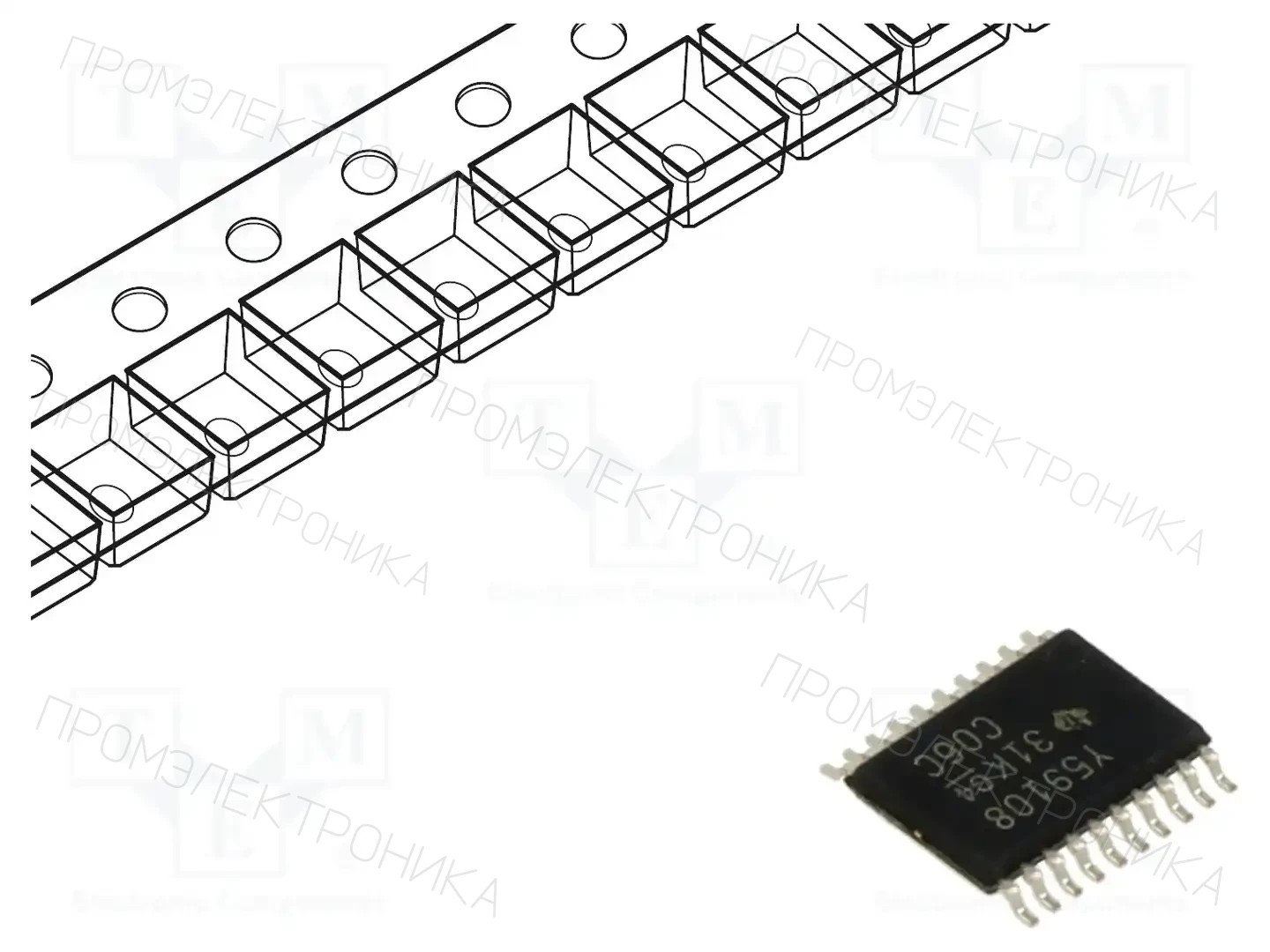 Texas Instruments TLC59108IPWR — Светодиодные драйверы