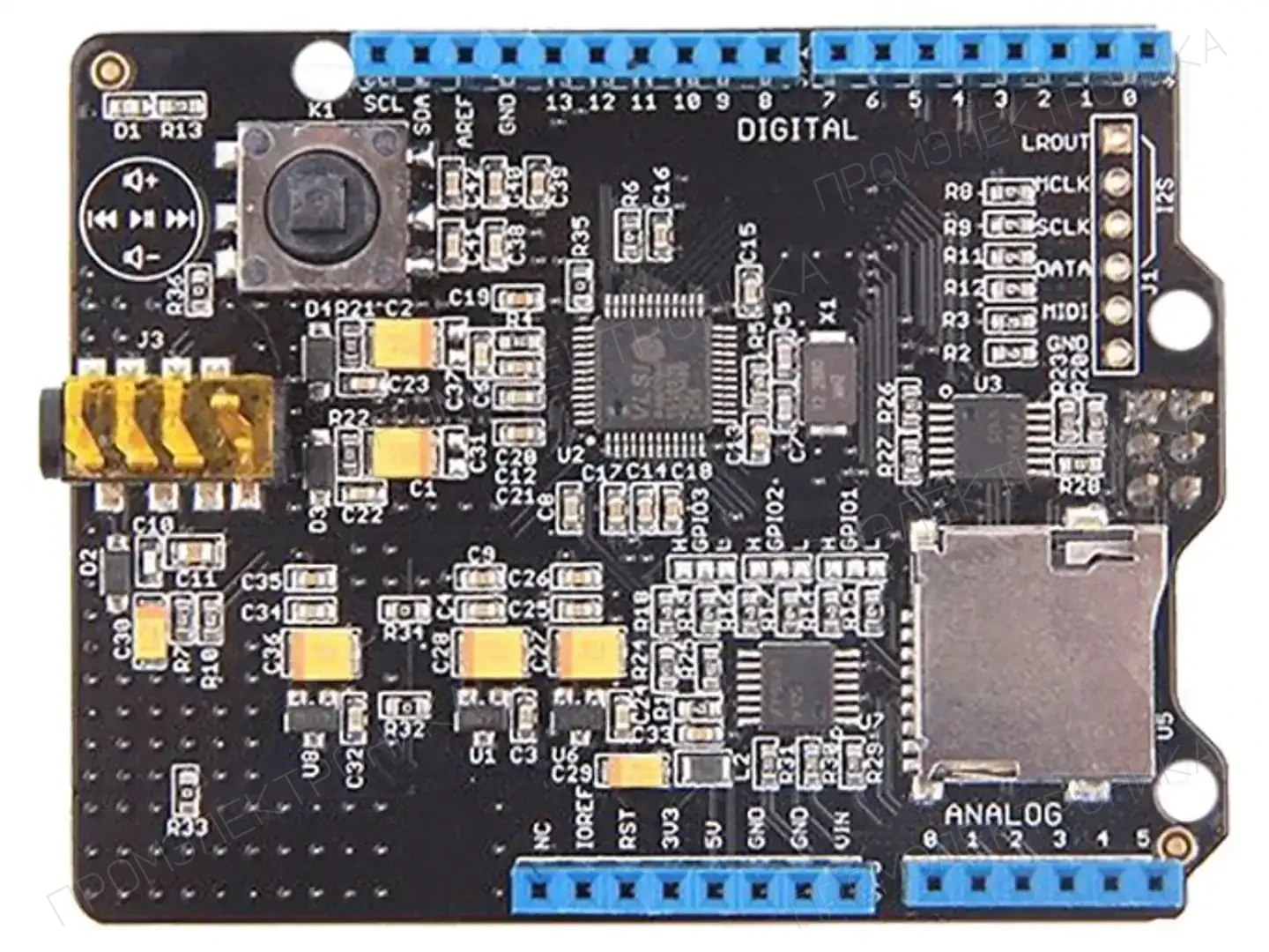 SEEED STUDIO MUSIC SHIELD V2.0 — Решения, совместимые с Arduino