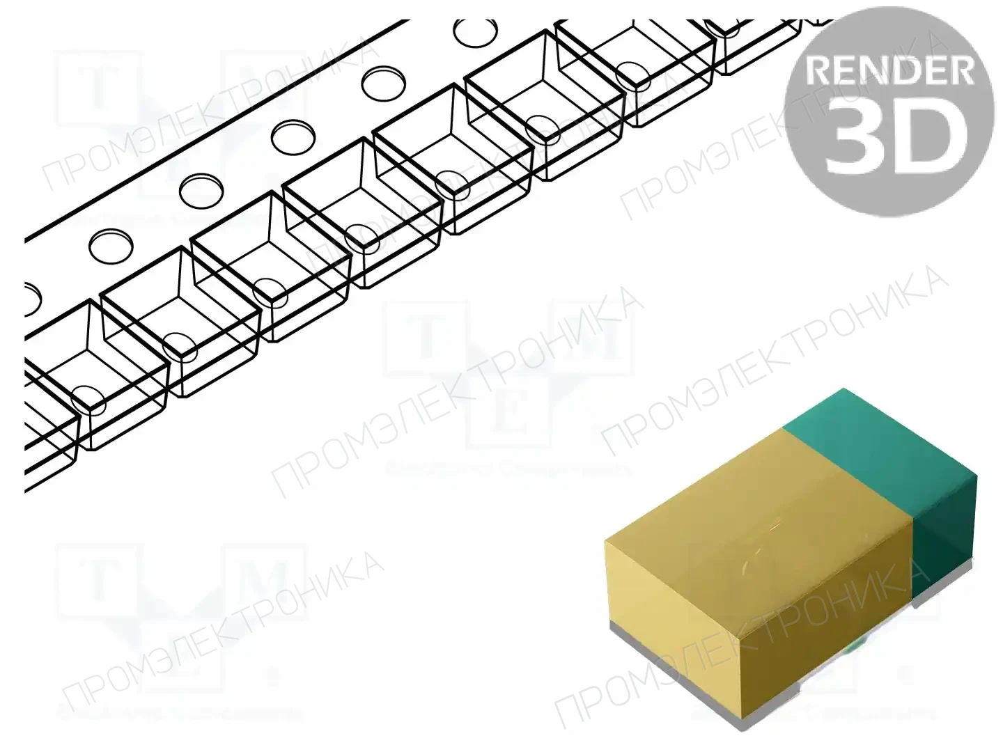 BROADCOM (AVAGO) HSMF-C169 — Светодиоды SMD цветные