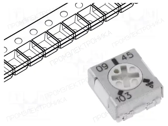 VISHAY TS53YJ103MR10 — Потенциометры SMD однооборотные