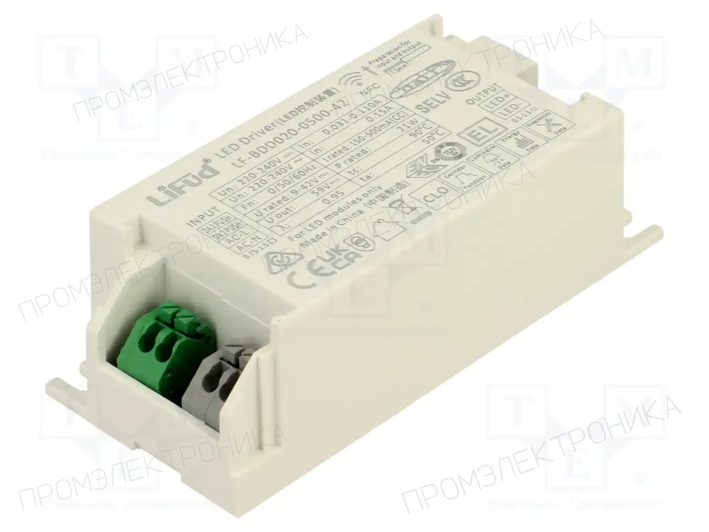 Lifud LF-BDD020-0500-42 — Блоки питания для LED