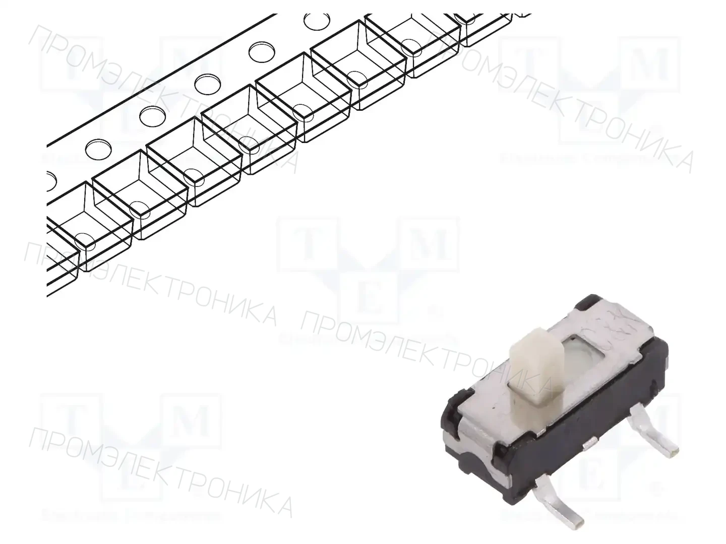 C&K JS102011SCQN — Переключатели ползунковые