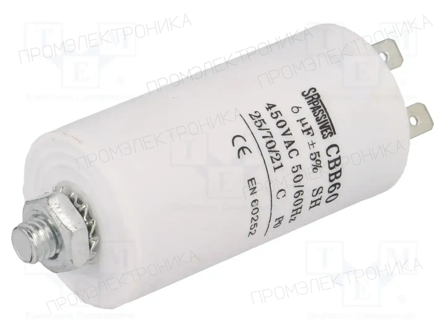 SR PASSIVES CBB60E-6/450 — Конденсаторы для двигателей