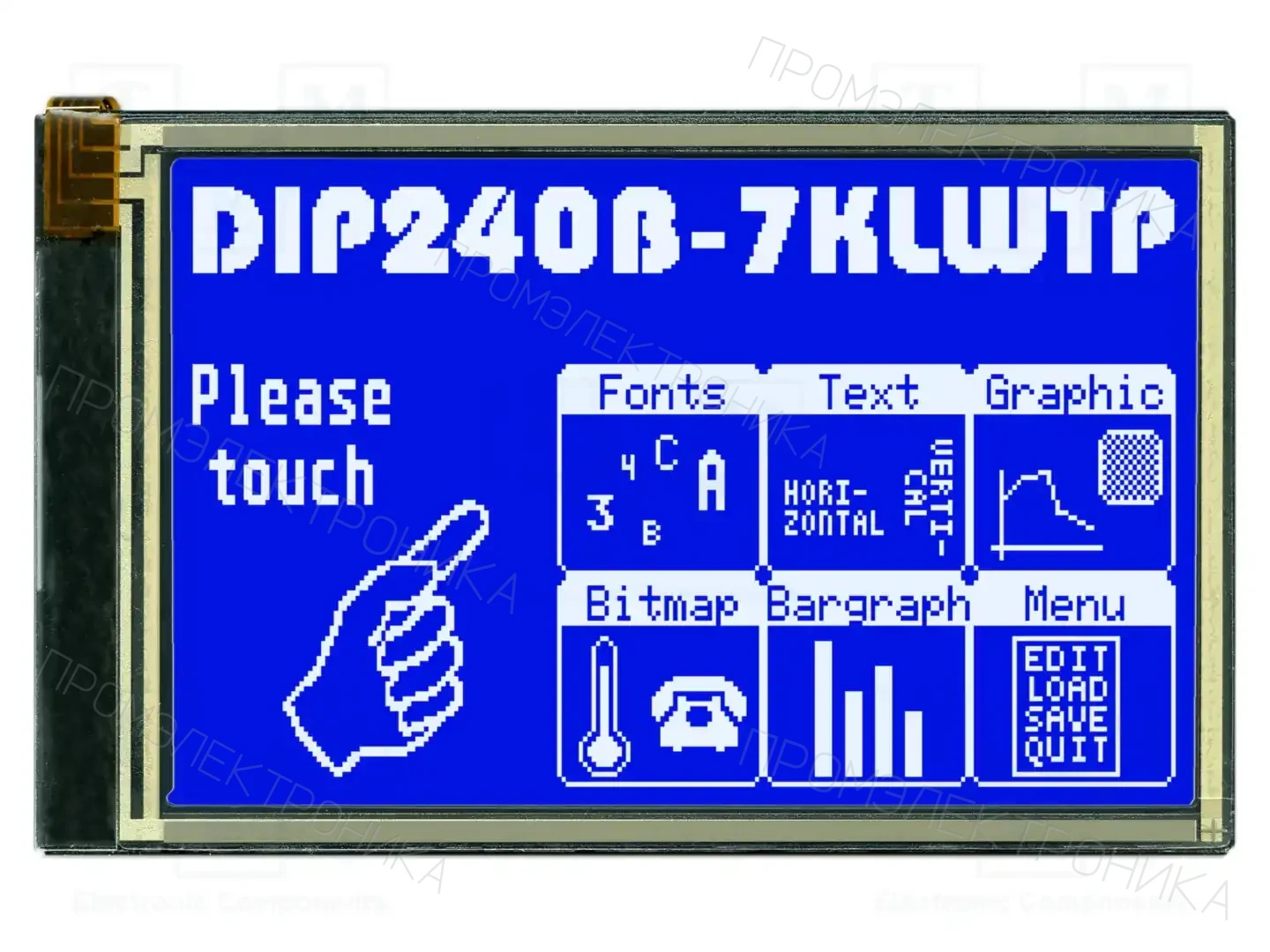 DISPLAY VISIONS EA DIP240B-7KLW — Дисплеи LCD графические