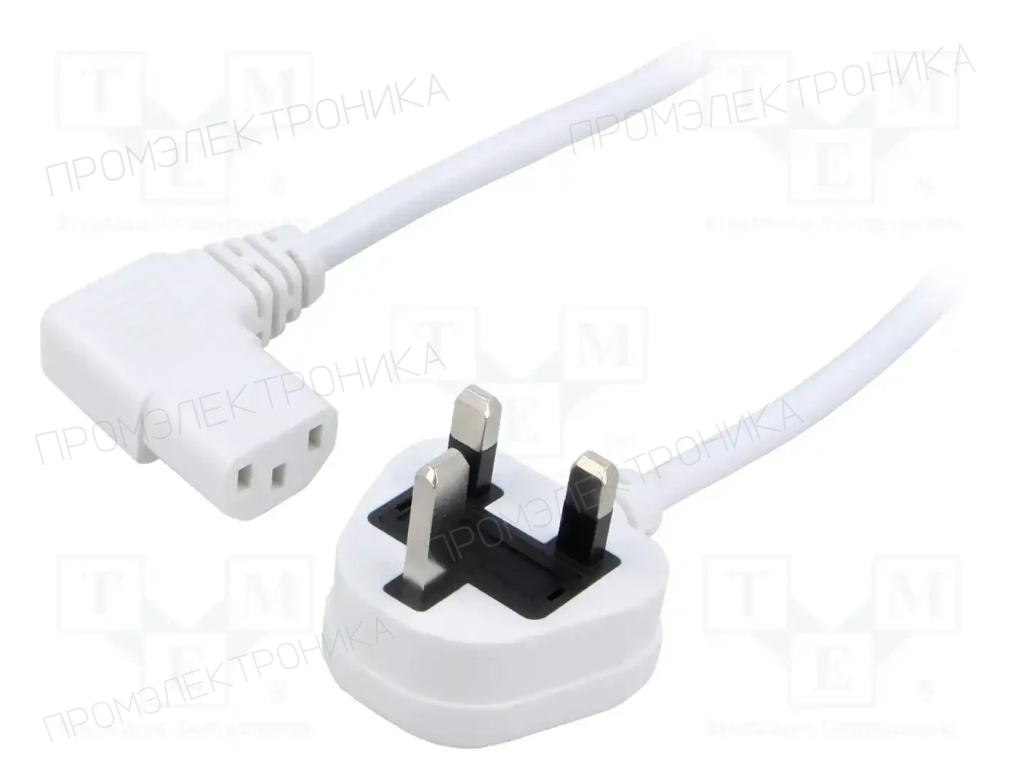 LIAN DUNG LT-318(3A) +511R H05VV-F WHT 1.5M — Кабели питания компьютерные и универс