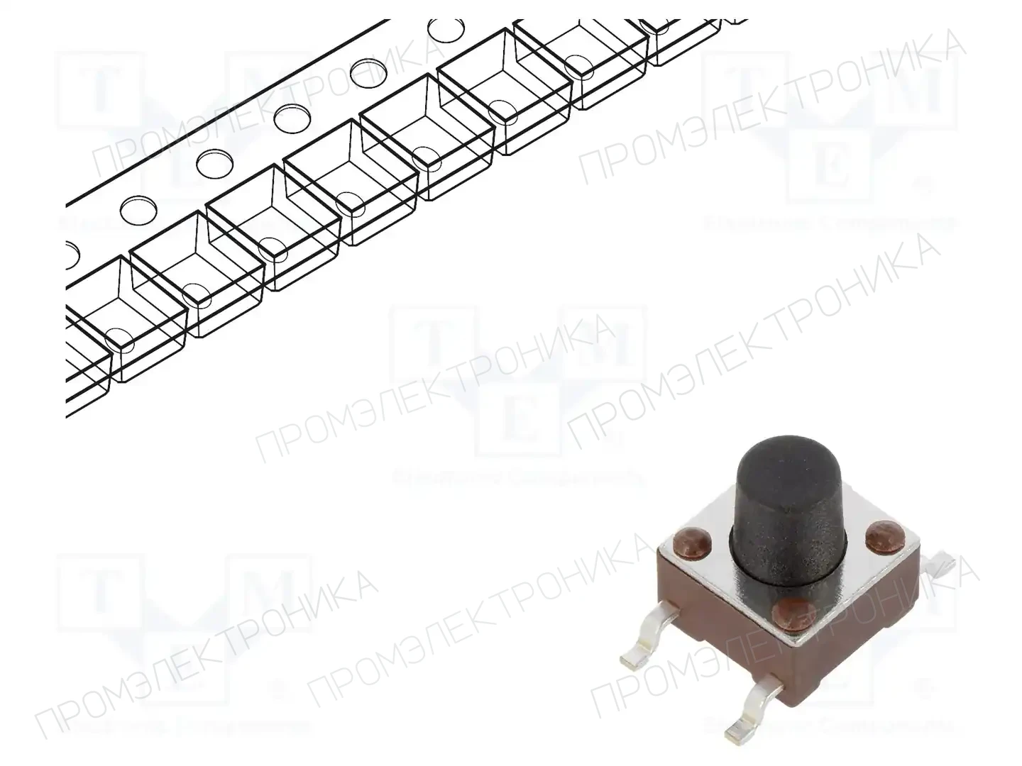 E-SWITCH TL3301FF160QG — Микропереключатели TACT