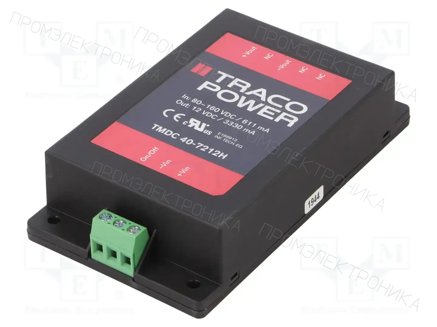 TRACO POWER TMDC 40-7212H — Преобразователи DC/DC