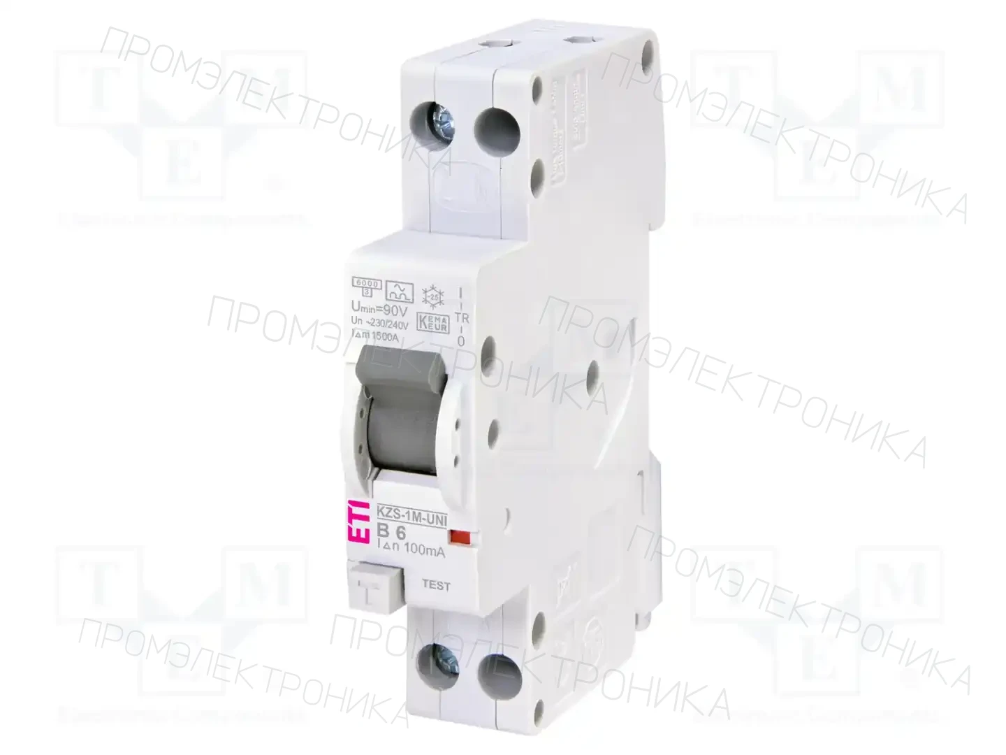 ETI POLAM KZS-1M-UNI 1P+N A B6/0.1 — Дифференциальные выключатели