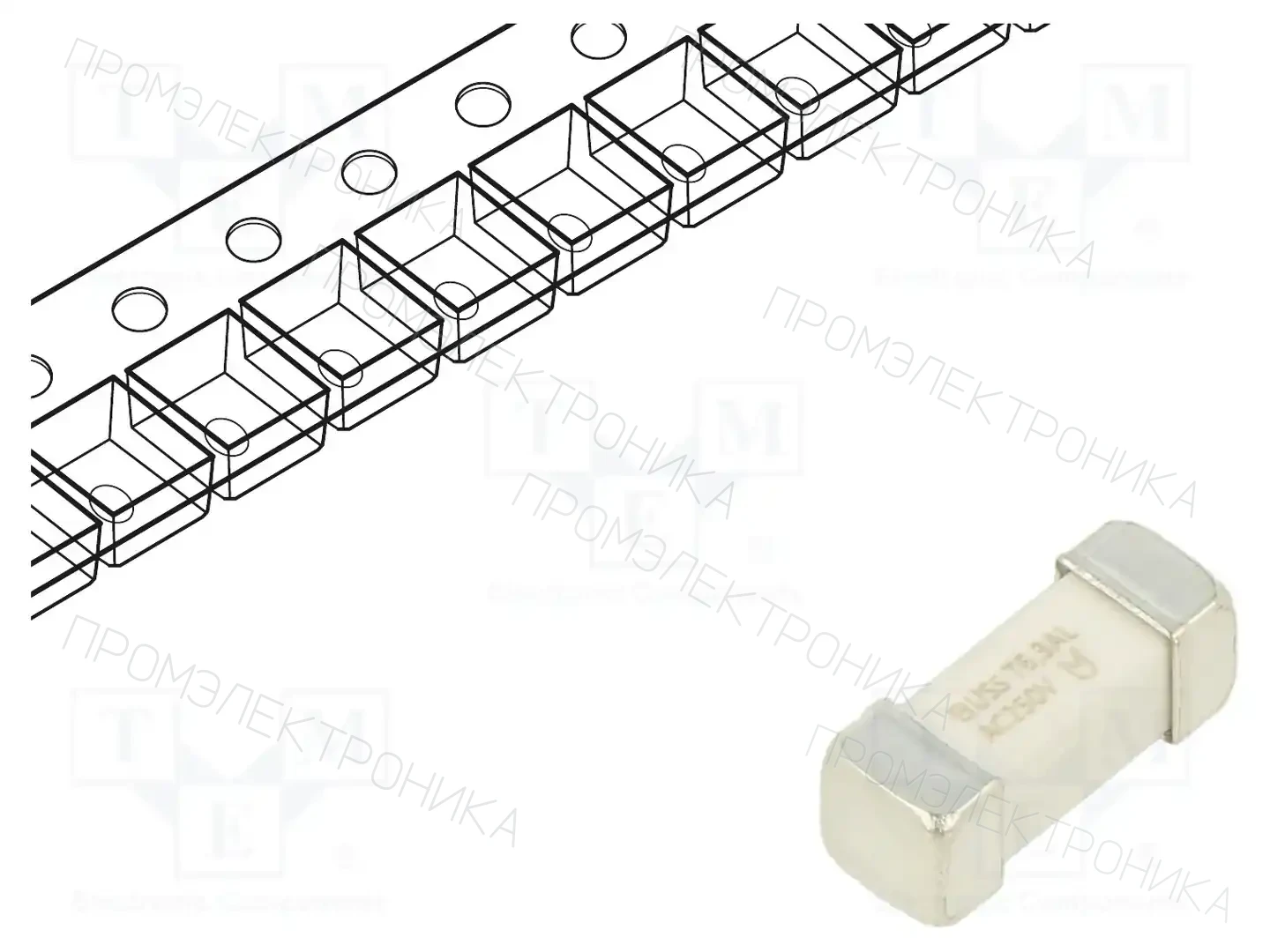 EATON/BUSSMANN TR-1245UMFT6-3-R — Предохранители SMD UMT медленные