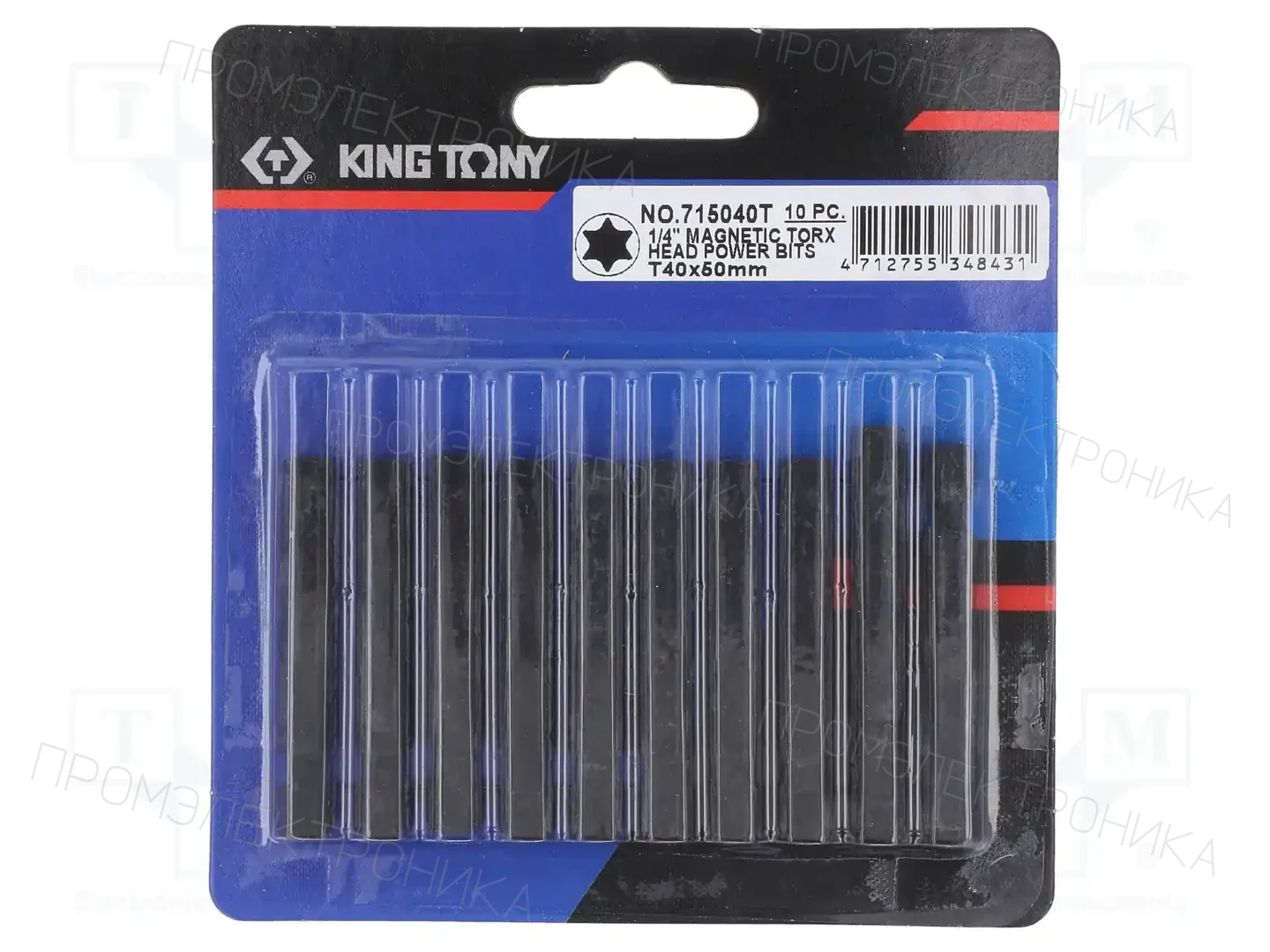 KING TONY 715040T — Наконечники для отверток