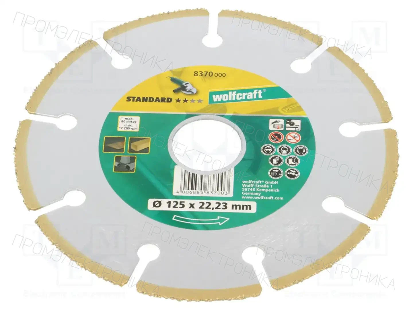WOLFCRAFT 8370000 — Диски для резки и шлифовки