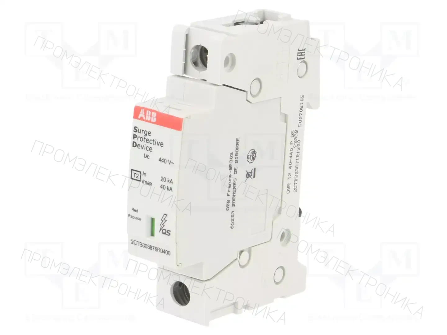 ABB OVR T2 40-440 P QS — Ограничители перенапряжения