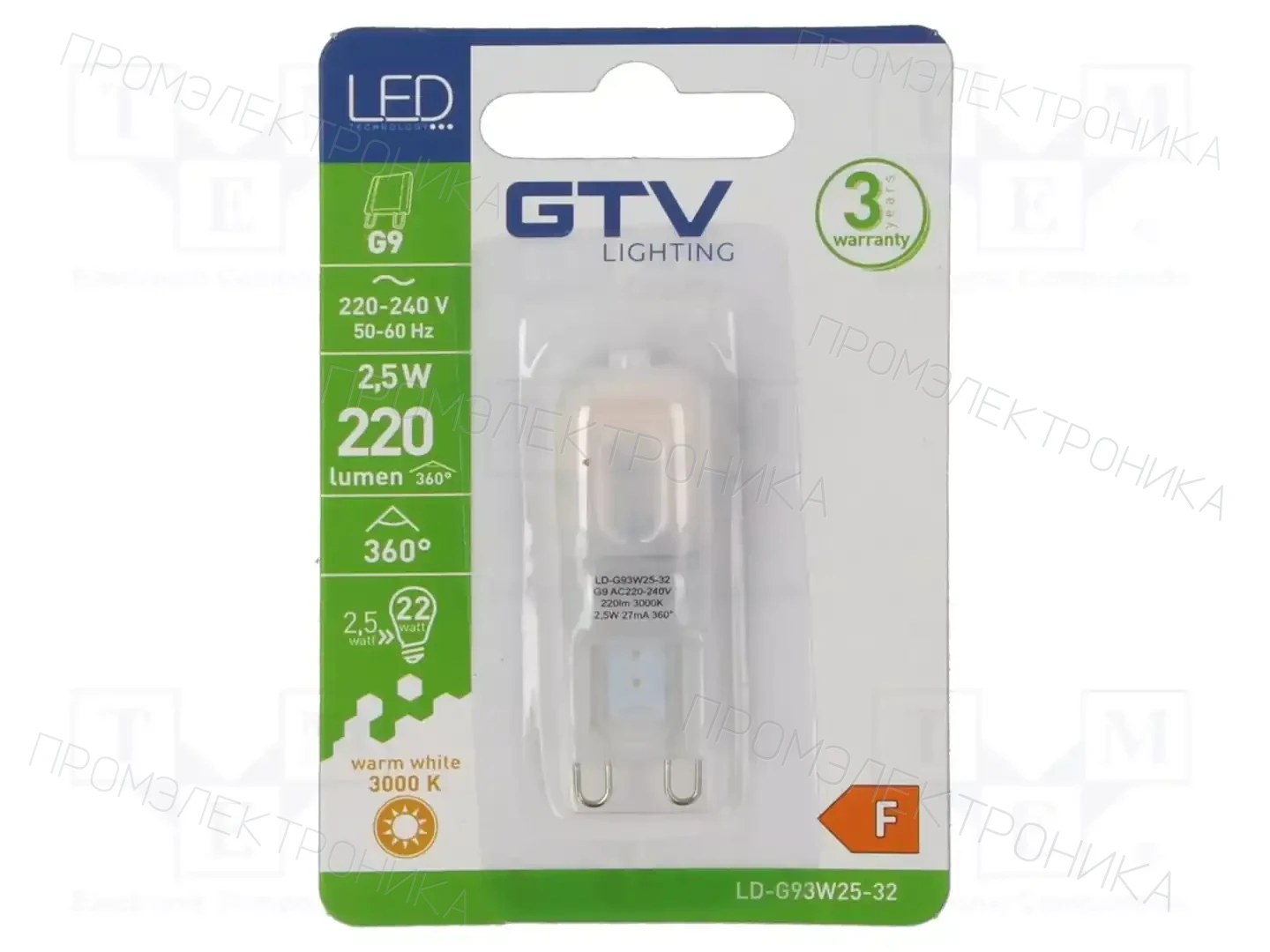 GTV Poland LD-G93W25-32 — Источники света - освещение