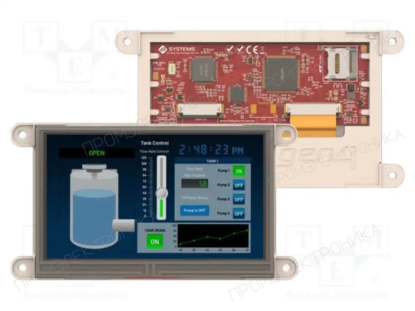 4D Systems GEN4-ULCD-43DT-SB — Интеллигентные дисплеи
