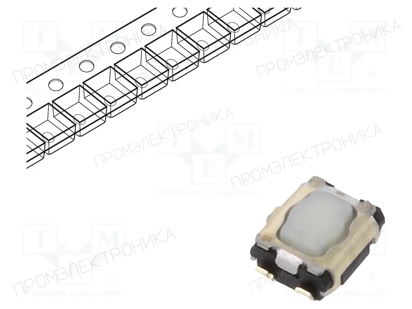 PANASONIC EVPAA702W — Микропереключатели TACT