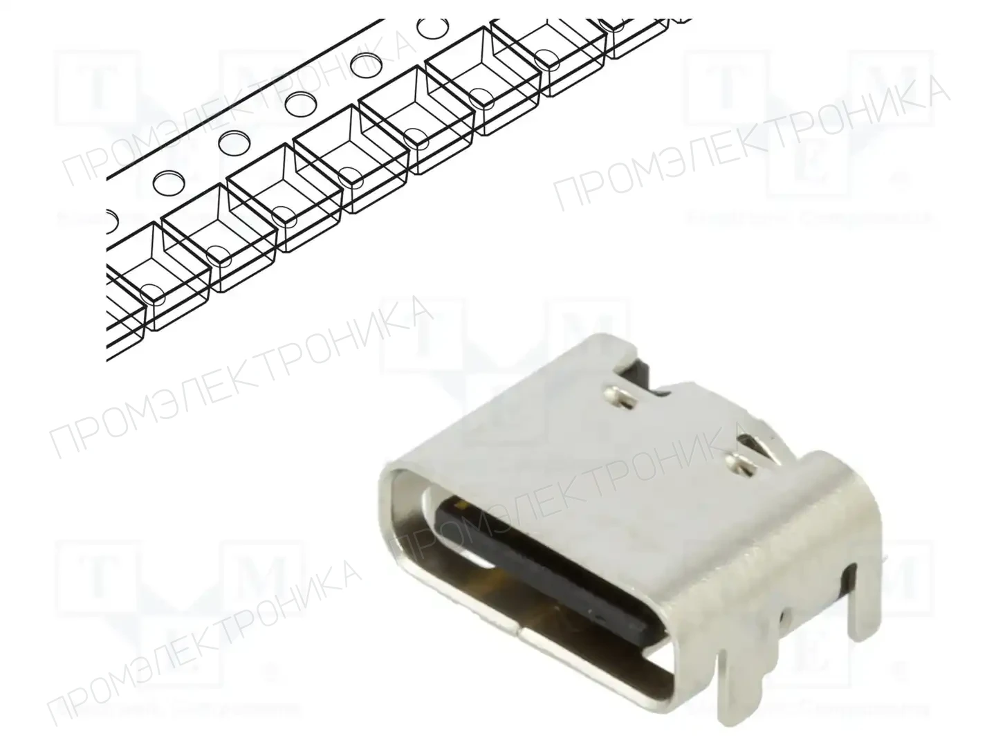 GCT USB4215-03-A — Разъeмы USB и IEEE1394