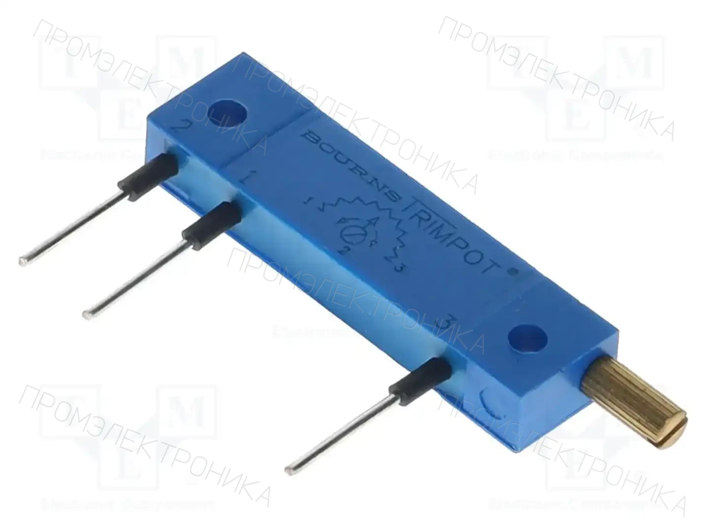 BOURNS 3059P-FL9-102LF — Потенциометры THT многооборотные 19мм
