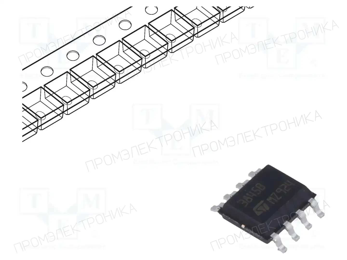 STMicroelectronics UC3845BD1013TR — Регуляторы напряжения - микросхемы ШИМ