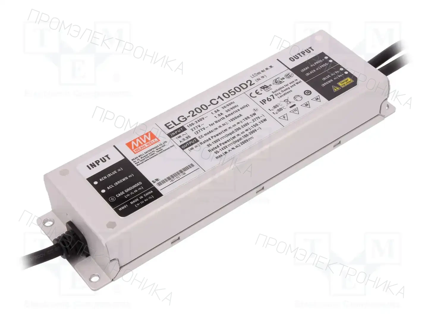 MEAN WELL ELG-200-C1050D2 — Блоки питания для LED