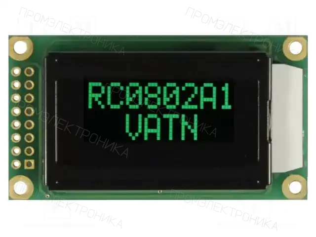 RAYSTAR OPTRONICS RC0802A1-LLG-JWVE — Дисплеи LCD буквенно-цифровые
