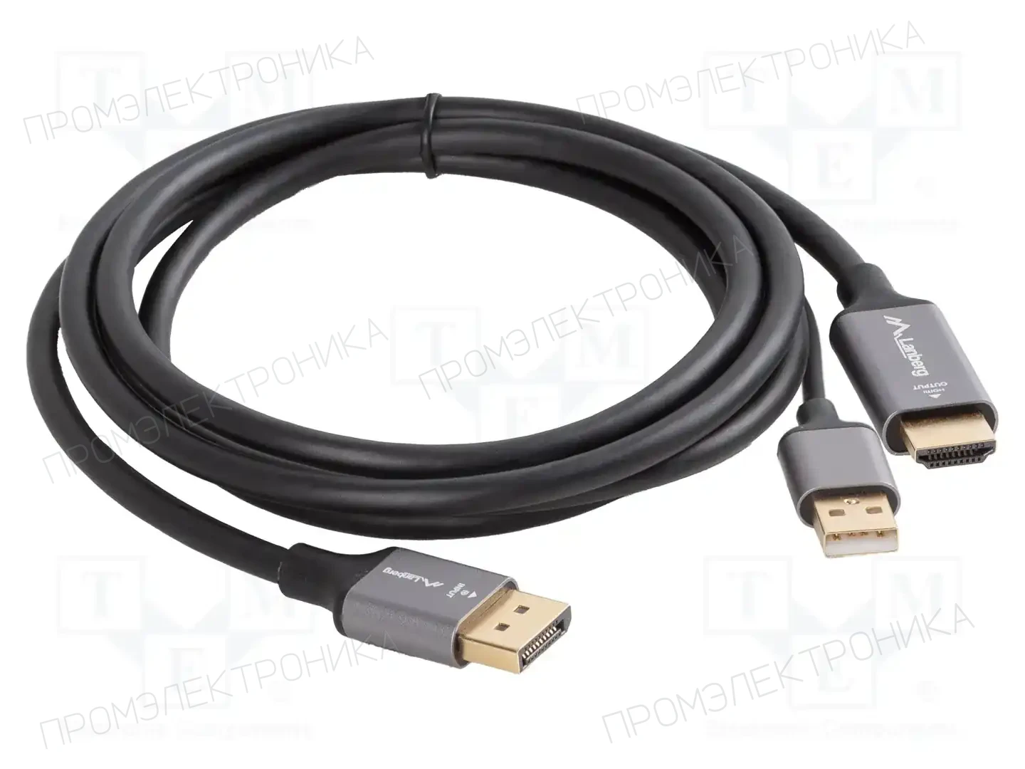 LANBERG CA-HDDP-20CU-0018-BK — Кабели и адаптеры HDMI, DVI, DisplayPort
