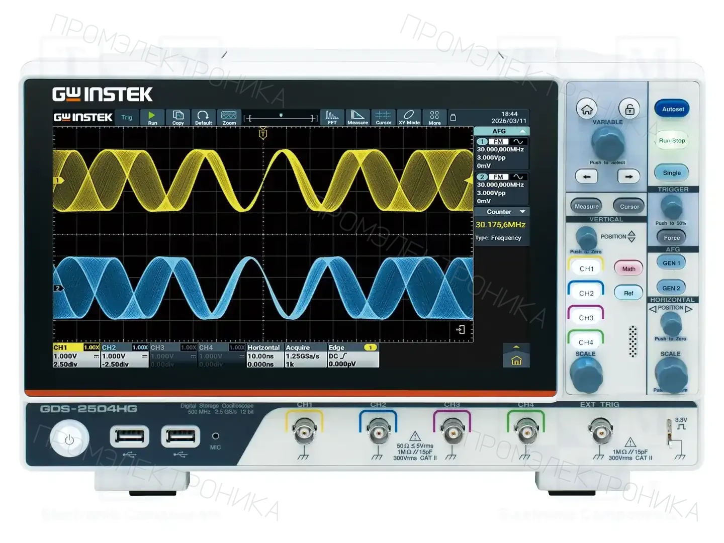 GW INSTEK GDS-2504HG — Осциллоскопы цифровые