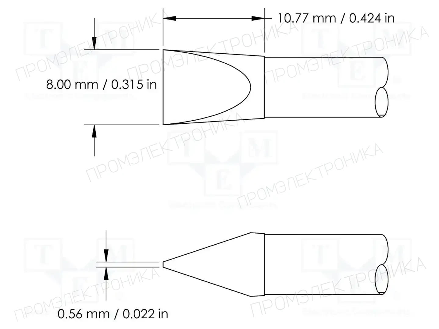 METCAL HCV-9CH0080S — Жала паяльников