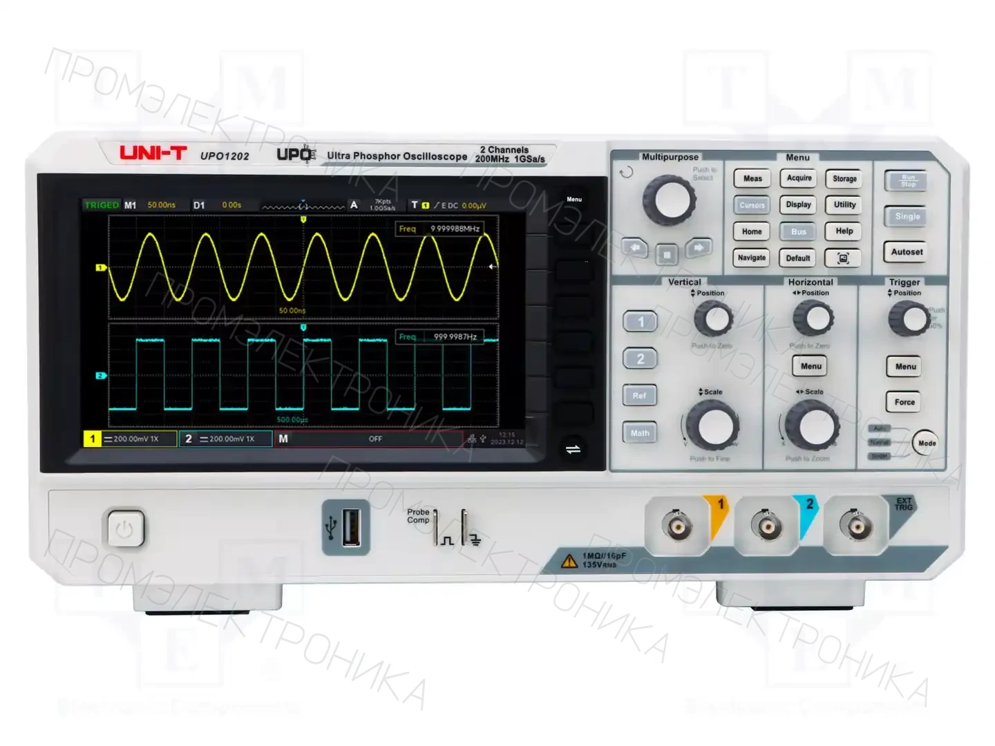 UNI-T UPO1202 — Осциллоскопы цифровые