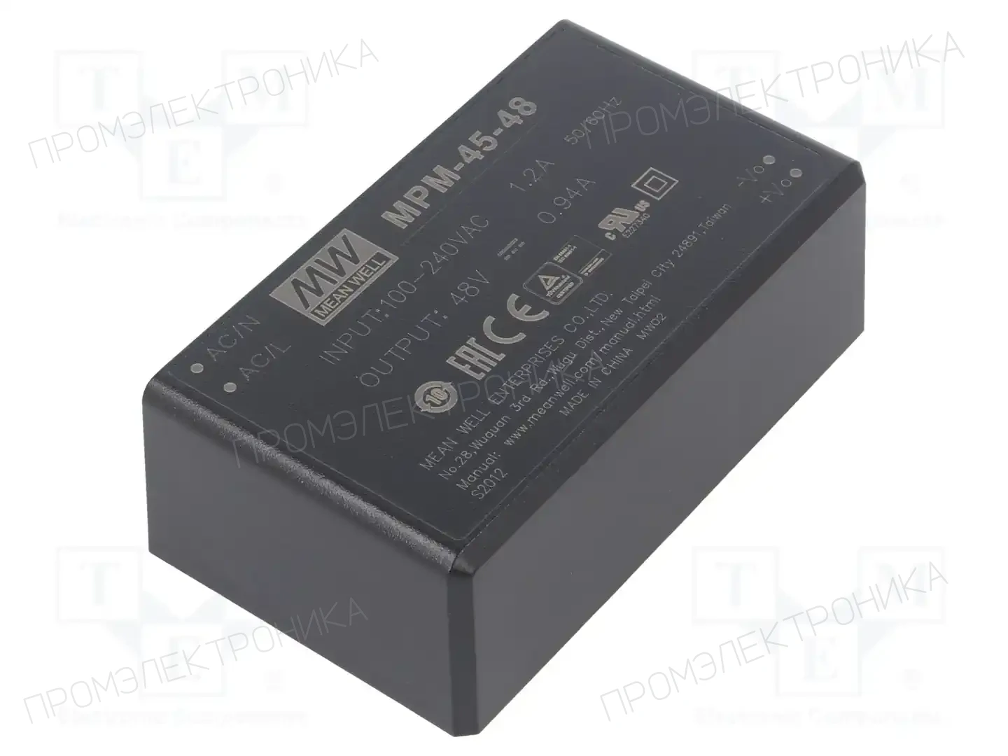 MEAN WELL MPM-45-48 — Преобразователи AC/DC для PCB