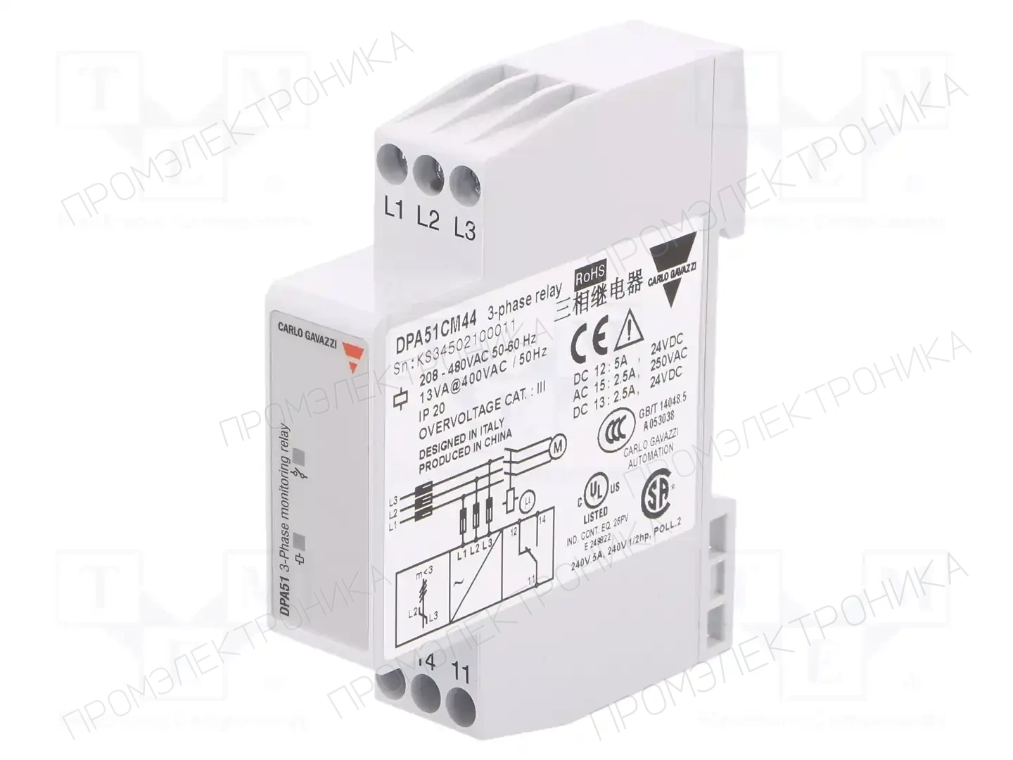 CARLO GAVAZZI DPA51CM44 — Контрольные реле