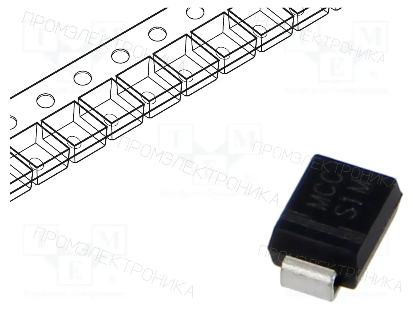 MICRO COMMERCIAL COMPONENTS S1M-LTP — Универсальные диоды SMD