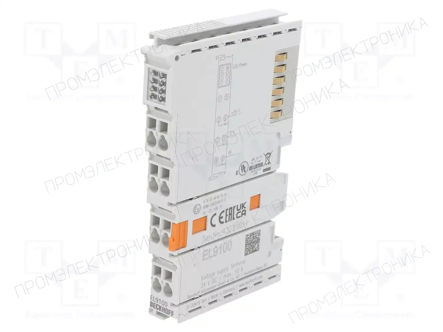 Beckhoff Automation EL9100 — Системы и модули ввода/вывода (I/O)