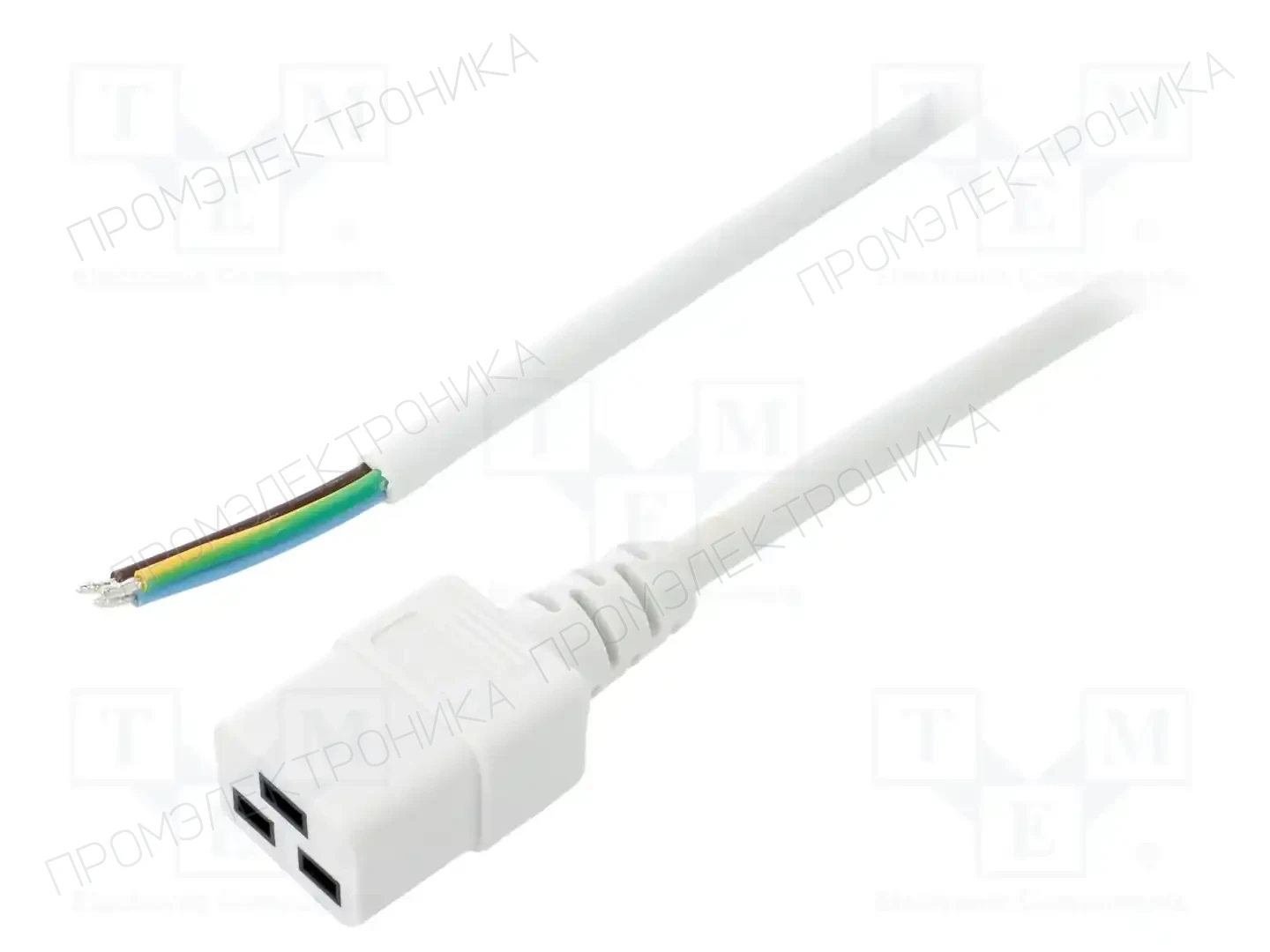 LIAN DUNG LT-549 H05VV-F 3X1.5 WHT 1.8M END R — Кабели питания компьютерные и универс