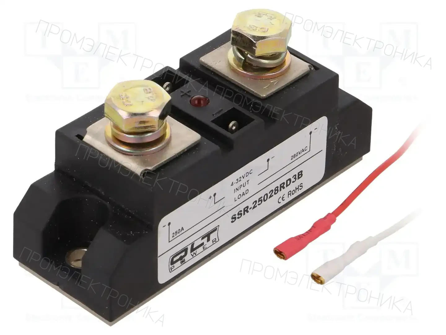 QLT POWER SSR-25028RD3B — Реле SSR однофазные