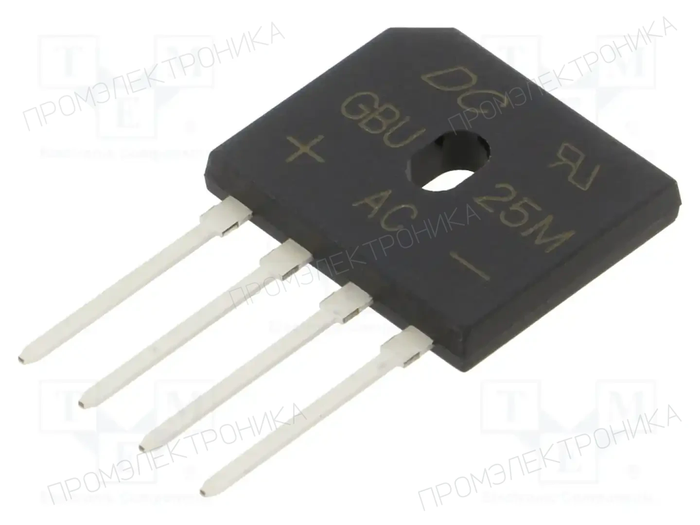 DC COMPONENTS GBU25M — Однофазные мосты диодные плоские