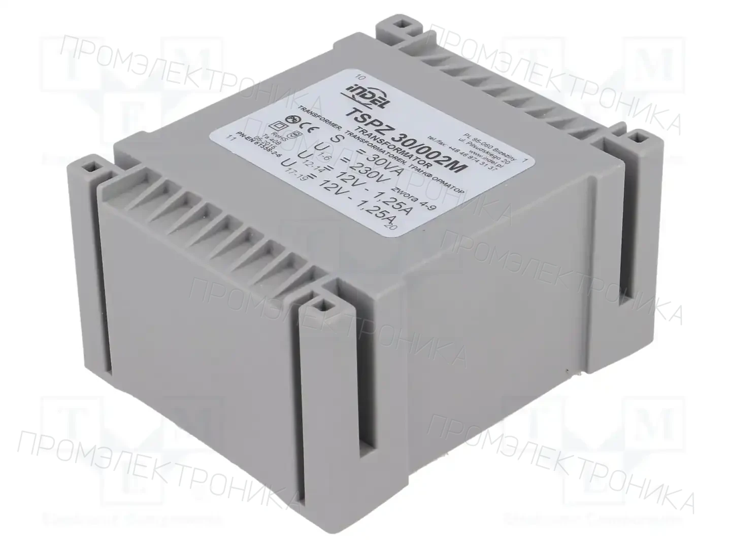 INDEL TSPZ30/002 — Трансформаторы PCB
