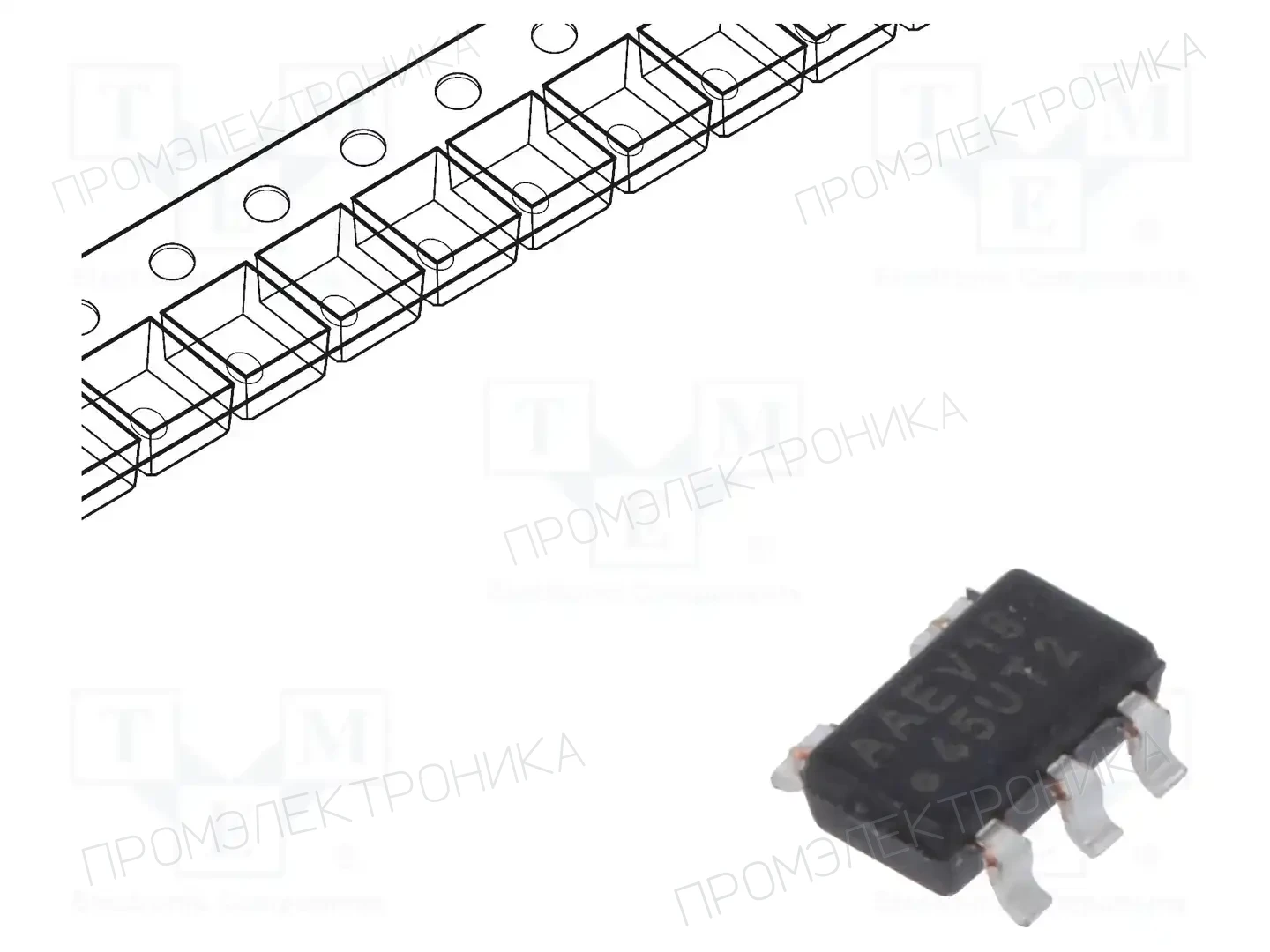Microchip Technology 24FC02T-I/OT — Памяти EEPROM последовательные