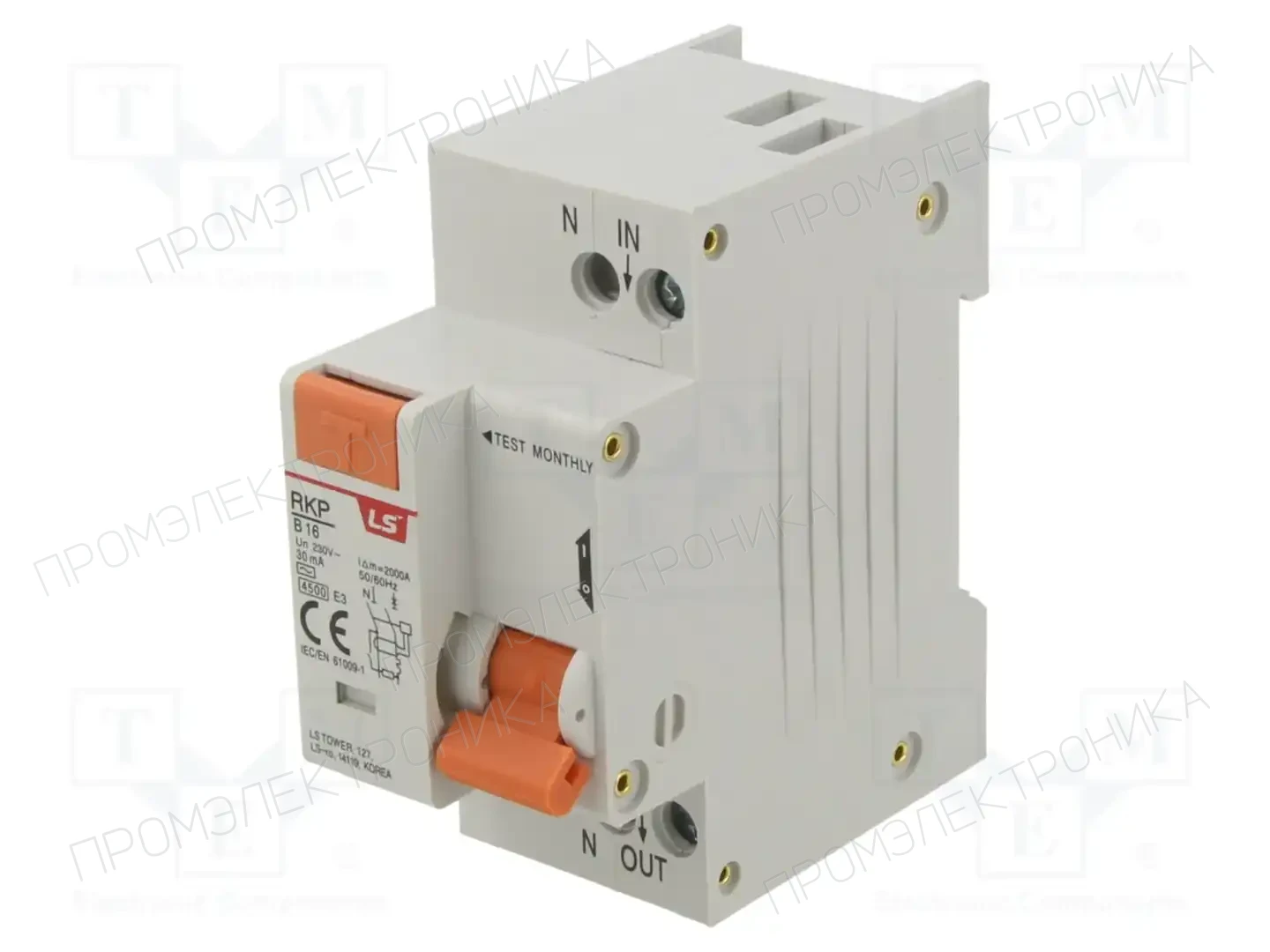 LS ELECTRIC RKP1P+N B16A30MA — Дифференциальные выключатели
